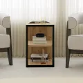Odkládací stolek Houseland Echo dub safírový/černý