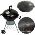 Zahradní gril na dřevěné uhlí BBQ1001 černý