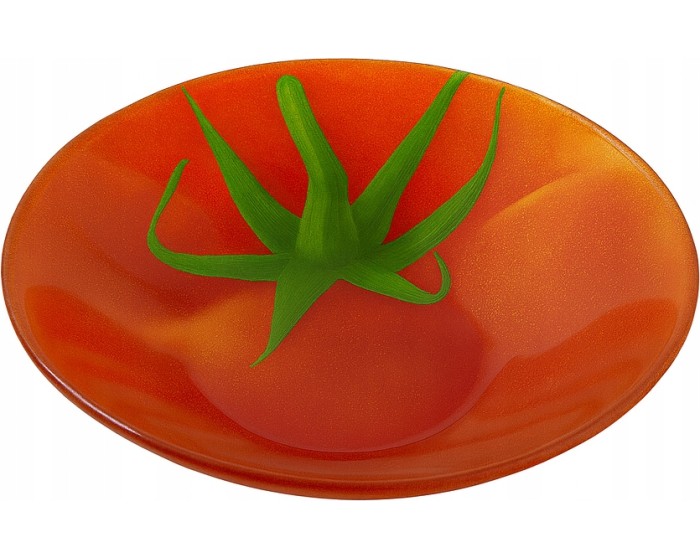 Skleněná miska Aria Fresh Rajče 18 cm červená