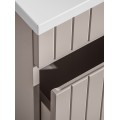 Závěsná skříňka pod umyvadlo Iconic s deskou 100 cm kašmír/dub coast evoke