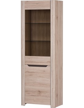 Vitrína Desjo 01 67 cm dub Sand Remo