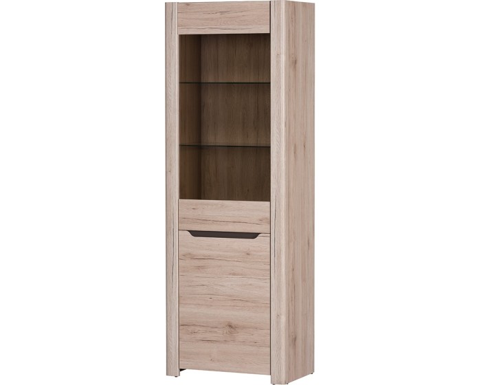 Vitrína Desjo 01 67 cm dub Sand Remo