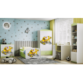 Dětská postel Babydreams bagr zelená