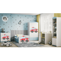 Dětská postel Babydreams hasičské auto modrá