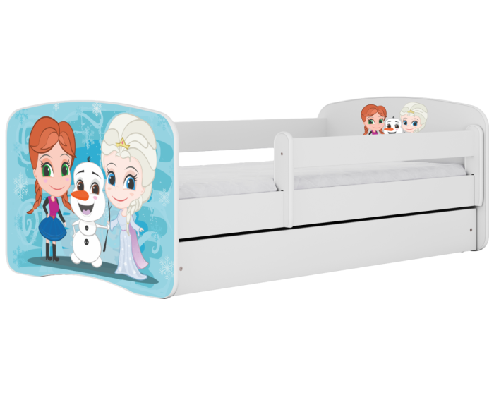 Dětská postel Babydreams Sněhové princezny bílá