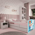 Dětská postel Babydreams Sněhové princezny bílá