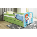 Dětská postel Babydreams Sněhové princezny zelená