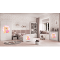 Dětská postel Babydreams medvídek s motýlky bílá