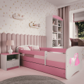 Dětská postel Babydreams princezna a poník růžová