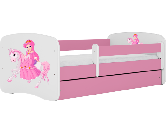 Dětská postel Babydreams princezna na koni růžová