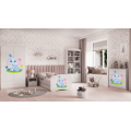 Dětská postel Babydreams slon s motýlky bílá