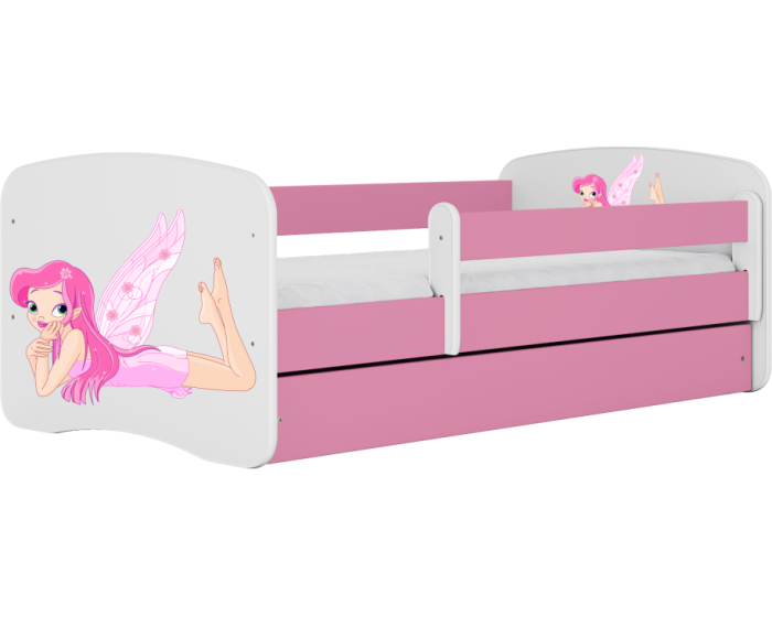 Dětská postel Babydreams víla s křídly růžová
