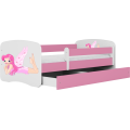 Dětská postel Babydreams víla s křídly růžová