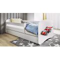 Dětská postel Babydreams závodní auto bílá