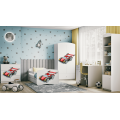Dětská postel Babydreams závodní auto bílá