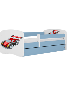 Dětská postel Babydreams závodní auto modrá