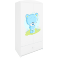 Dětská skříň Babydreams 90 cm medvídek bílá