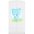 Dětská skříň Babydreams 90 cm medvídek bílá