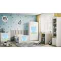 Dětská skříň Babydreams 90 cm medvídek bílá