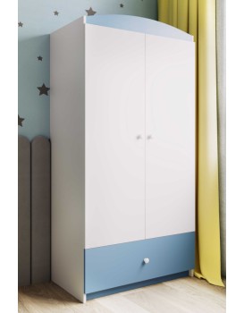 Dětská skříň Babydreams 90 cm modrá