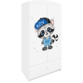 Dětská skříň Babydreams 90 cm mýval bílá