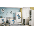 Dětská skříň Babydreams 90 cm mýval bílá