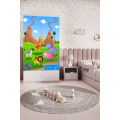 Dětská skříň Babydreams 90 cm safari bílá