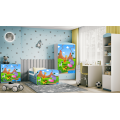 Dětská skříň Babydreams 90 cm safari modrá