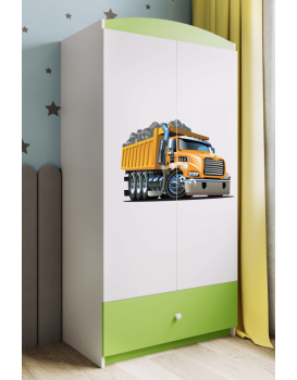 Dětská skříň Babydreams 90 cm tatra zelená