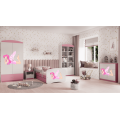 Dětská skříň Babydreams 90 cm víla s křídly růžová
