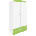 Dětská skříň Babydreams 90 cm zelená