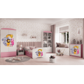 Dětská skříň Babydreams 90 cm ZOO růžová