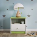 Dětský noční stolek Babydreams 40 cm zelený