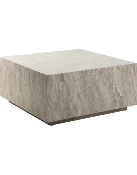 Konferenční stolek Dice 90 cm šedý mramor