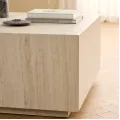 Konferenční stolek Dice 90 cm béžový kámen