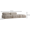 Modulová pohovka Doblo III 315 cm krémová