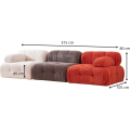 Modulová pohovka Doblo I 315 cm bílá/šedá/červená