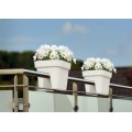 Balkónový truhlík LYS 29 cm krémový
