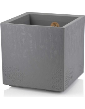 Květináč na kolečkách BETONIQUE 39x39,4 cm šedý beton