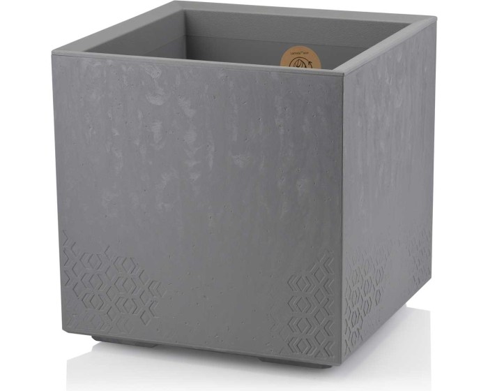 Květináč na kolečkách BETONIQUE 39x39,4 cm šedý beton