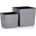 Květináč Flore 25x25 cm šedý beton