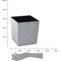 Květináč Flore 25x25 cm šedý beton