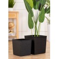 Květináč FLORE RIFLO 24,7x25,6 cm černý