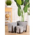 Květináč MOSS ECO 25,5x25,3 cm šedý beton 