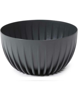 Květináč STRIPPED ECO 24 cm antracitový