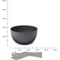 Květináč STRIPPED Eco 30x16 cm antracitový 
