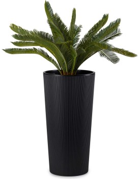 Plastový květináč URBANIKA ECO 57,1x29,5 cm černý