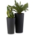 Plastový květináč URBANIKA ECO 57,1x29,5 cm černý