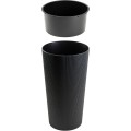 Plastový květináč URBANIKA ECO 75x40,9 cm černý