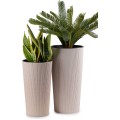 Květináč URBANIKA ECO Wood 57x30 cm bílý
